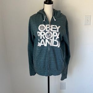 OBEY PROPAGANDA Hoodie / Size Large